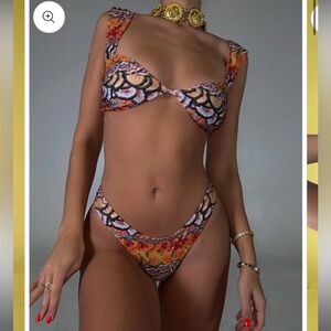 Strawberry milk mob Tiger Tail swimsuit